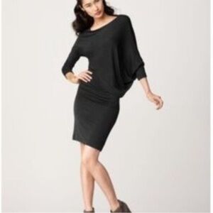 EUC BCBGMaxAzria Deep Purple Asymmetrical Dress Drapes and Hugs the Best Way!